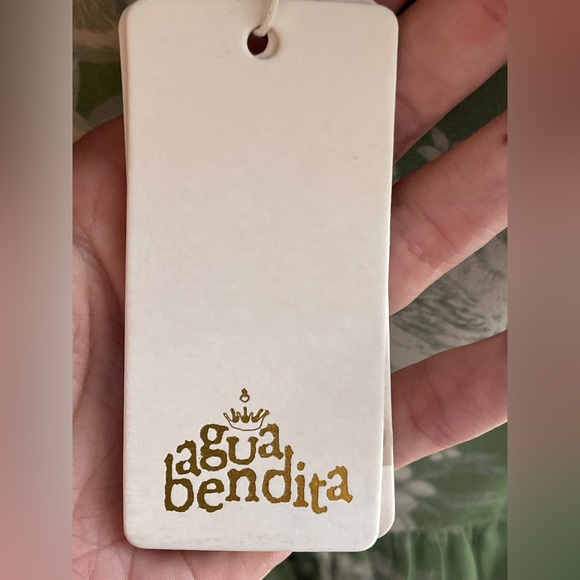 Agua Bendita Vestido Isadora Boho Chic Ruffled Bird Print Dress NWT $220 - Picture 7 of 13